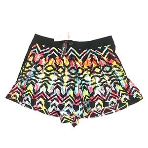 Fire Los Angeles MultiColor Aztec Print Shorts SzS